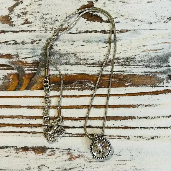 Brighton Twinkle Necklace with Silver Roped Accent Crystal - Picture 1 of 8